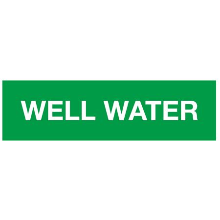 ANSI Pipe Marker - Well Water - PK/10